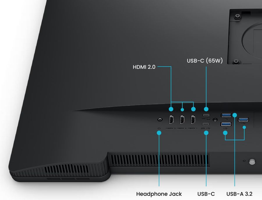 Moniteur PC BenQ Creative Pro PV3200U avec HDMI 2.0, USB-C 65 W et hub USB