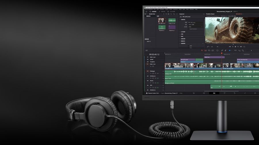 Moniteur professionnel BenQ Creative Pro PV3250U avec DAC ESS int&eacute;gr&eacute;