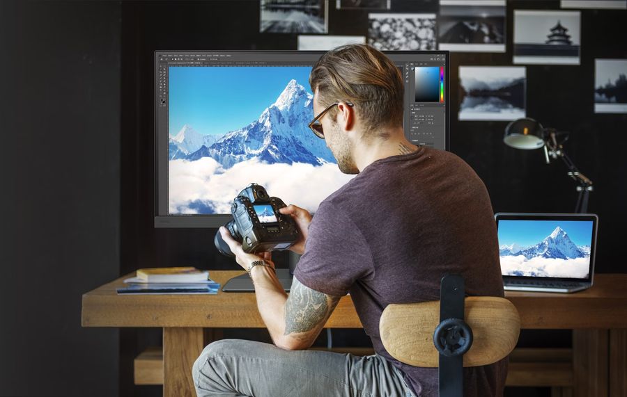 Moniteur professionnel BenQ Creative Pro SW242Q couvrant 99 % Adobe RGB