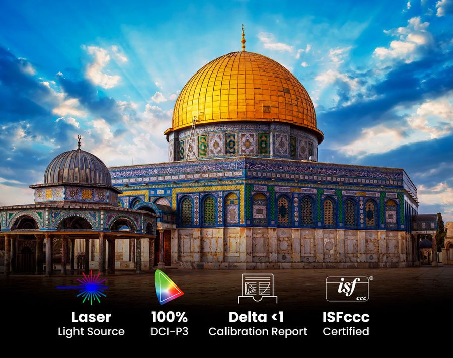 BenQ W5800 : lampe laser, 100% DCI-P3, calibrage en usine, certifié ISFccc BenQ W5800 : lampe laser, 100% DCI-P3, calibrage en usine, certifié ISFccc