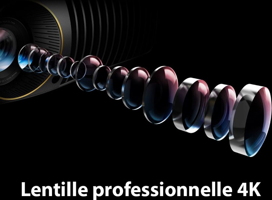 BenQ W5800 : lentille professionnelle 4K en verre BenQ W5800 : lentille professionnelle 4K en verre