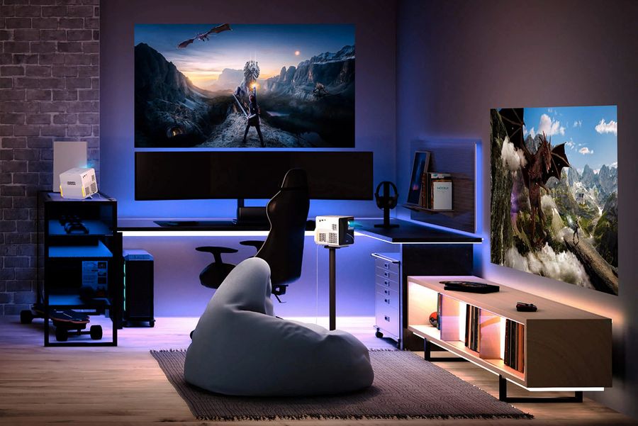  BenQ X300G : vue de 3/4 droite du vid&eacute;oprojecteur