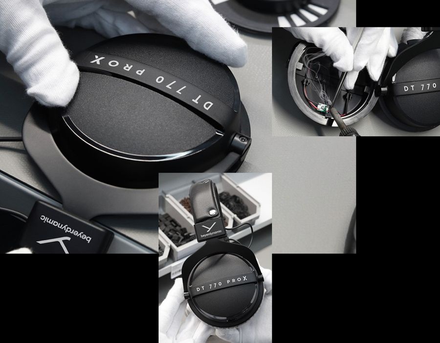  Casque de studio Beyerdynamic DT 770 Pro X avec arceau en acier à ressort et éléments remplaçables.