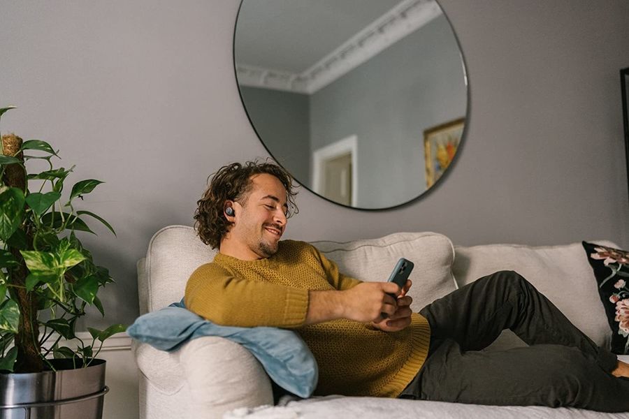 &Eacute;couteurs Beyerdynamic Free Byrd : mise en situation avec smartphone