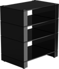 Blok Stax 2G 4 Shelf Noir Laqué (Base + 3 étagères)