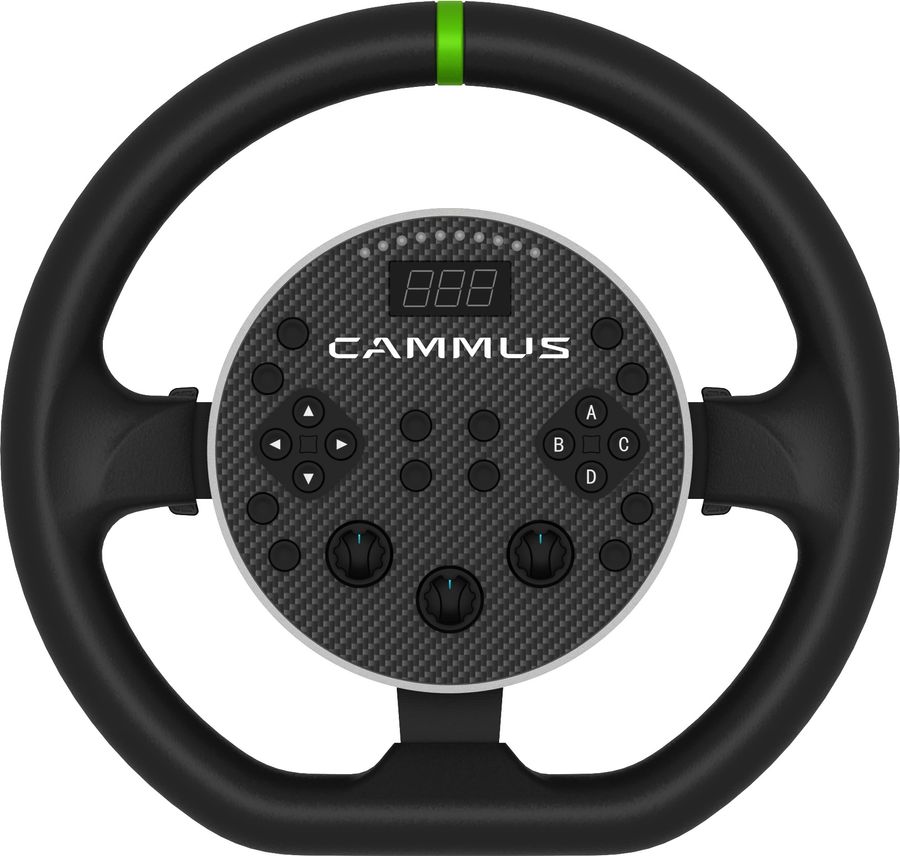 Le volant Cammus C5 int&egrave;gre un Direct Drive de 5 Nm, id&eacute;al pour les d&eacute;butants.