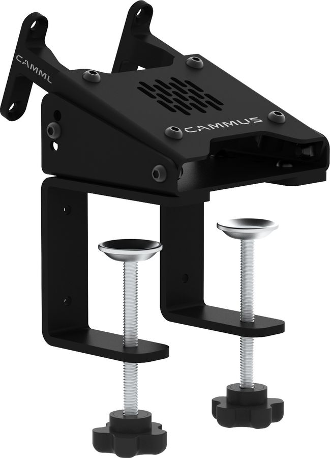 La pince de bureau Cammus CS5 permet d'installer les volants Direct Drive C5 et C12 sur un bureau.