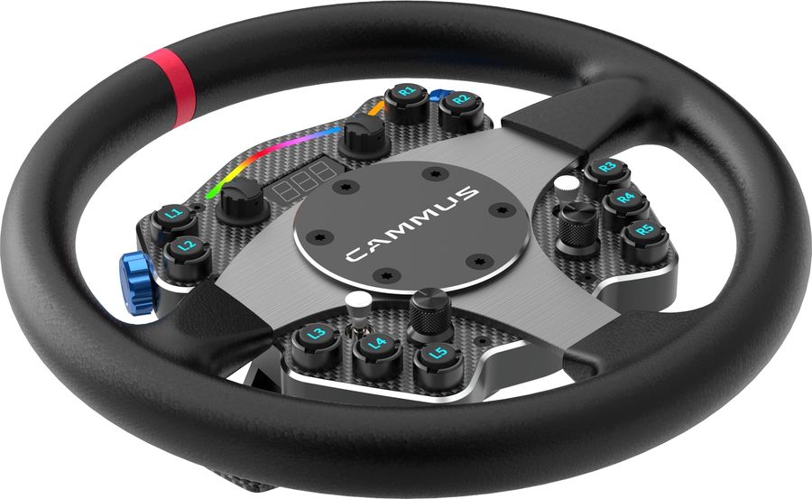 Idéal pour les simulations de courses GT, le volant gaming Cammus GT2 offre des sensations réalistes. Le volant gaming Cammus GT2 est idéal pour les simulations de courses GT.