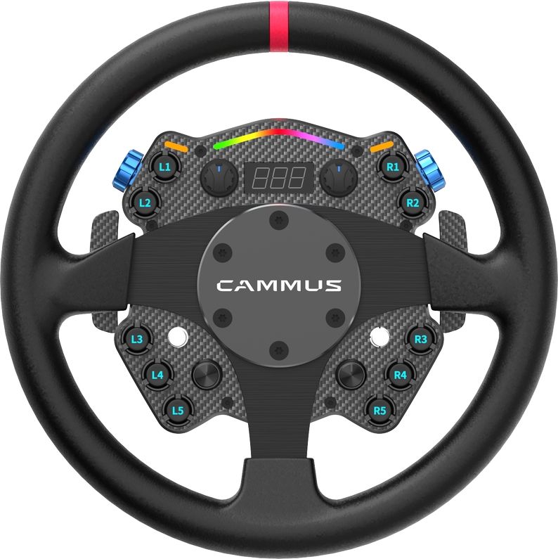 Avec 16 entrées personnalisables, le volant de simulation auto Cammus GT2 s'adapte à tous les simracers ! Le volant de simulation auto Cammus GT2 dispose de 16 entrées personnalisables.