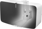 Support mural horizontal Cavus blanc pour Sonos Five / Play:5