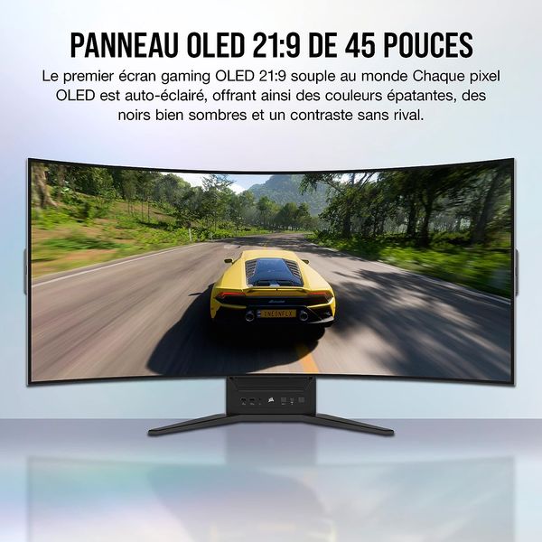 Corsair XENEON FLEX 45WQHD240 : OLED HDR, 1000 nits, couleurs intenses