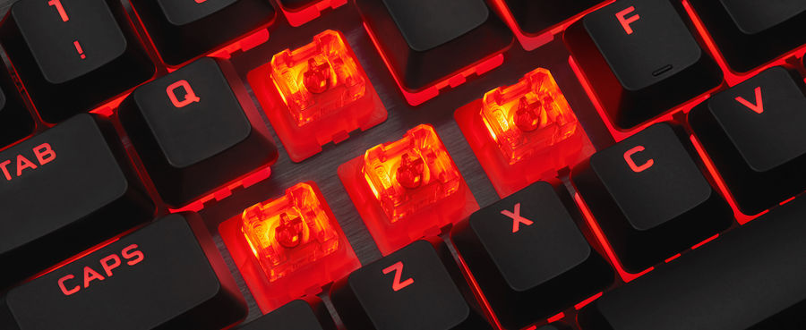 Clavier gaming Corsair K60 Pro Cherry : vue de d&eacute;tail