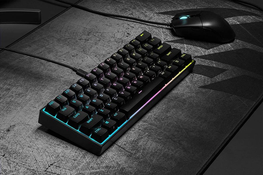 Clavier gaming Corsair K65 RGB Mini : mise en situation