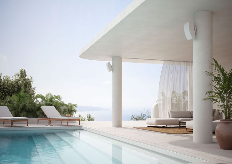 Mise en situation avec eau et sable