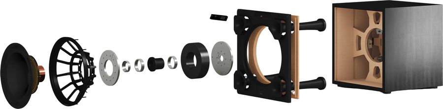 Vue intérieure Dali Sub V-16 F