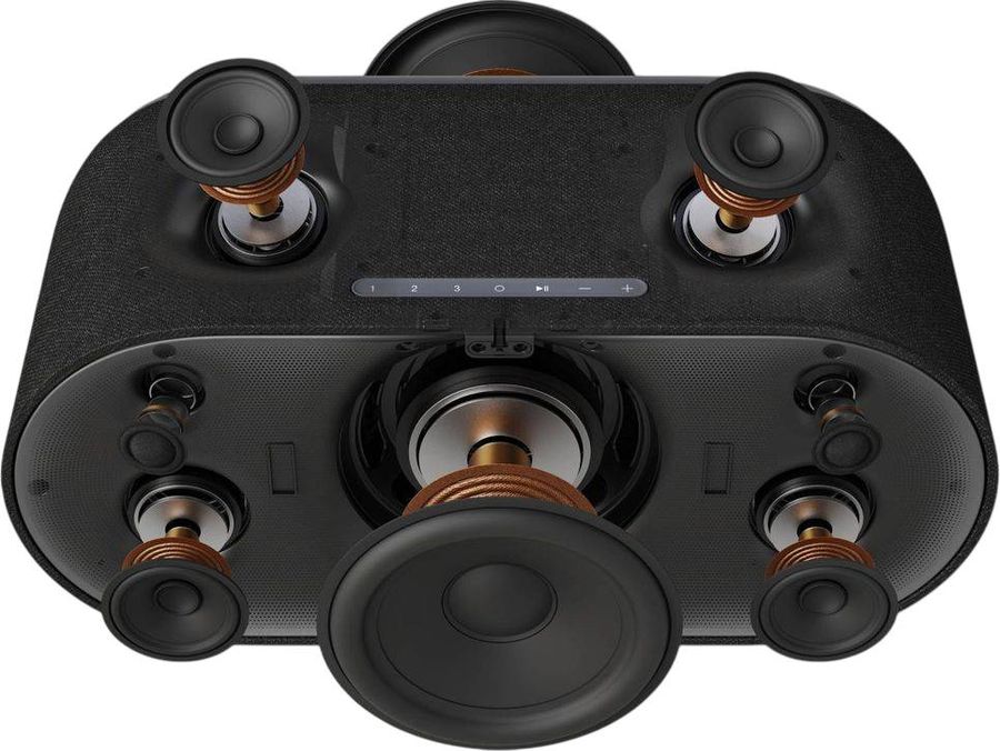 Vue int&eacute;rieure avec haut-parleurs