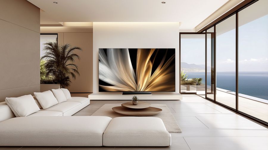 TV Mini LED Dreame S100 55" en situation dans un salon