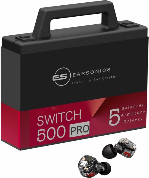 Écouteurs Earsonics Switch 500 PRO : packaging