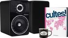 Elipson Prestige Facet 6B Noir Spéciale Édition + Livre Cultes! Musiques + Mug 