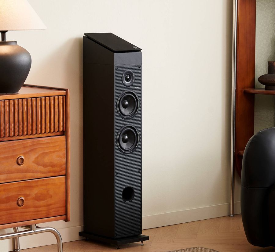 Mise en situation avec enceinte colonne Elipson Horus 11F