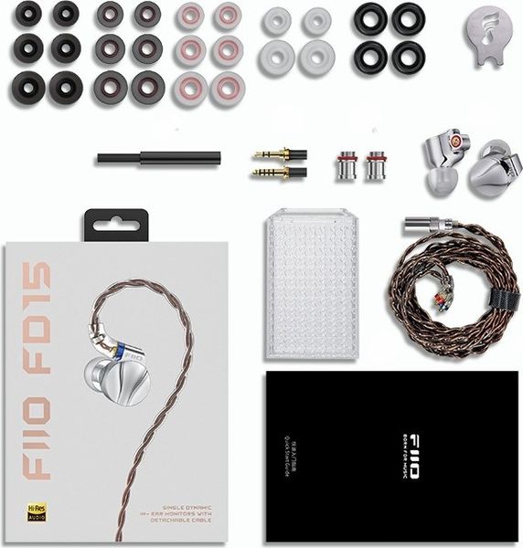 Écouteurs FiiO FD15 : accessoires
