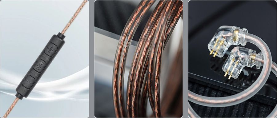 Écouteurs FiiO JD10 : connectique