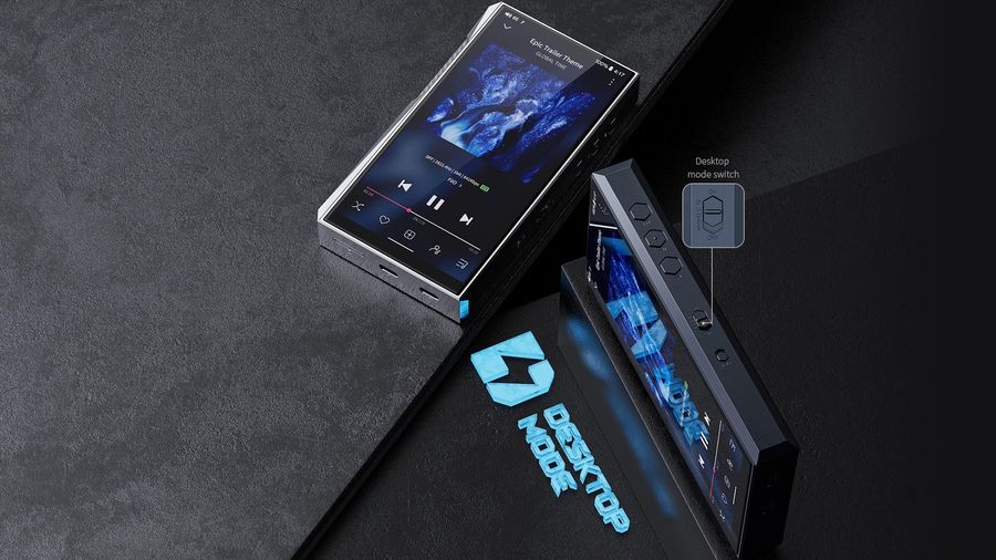 Le Desktop Mode du baladeur audiophile FiiO M23 permet une alimentation externe, sans utiliser la batterie.