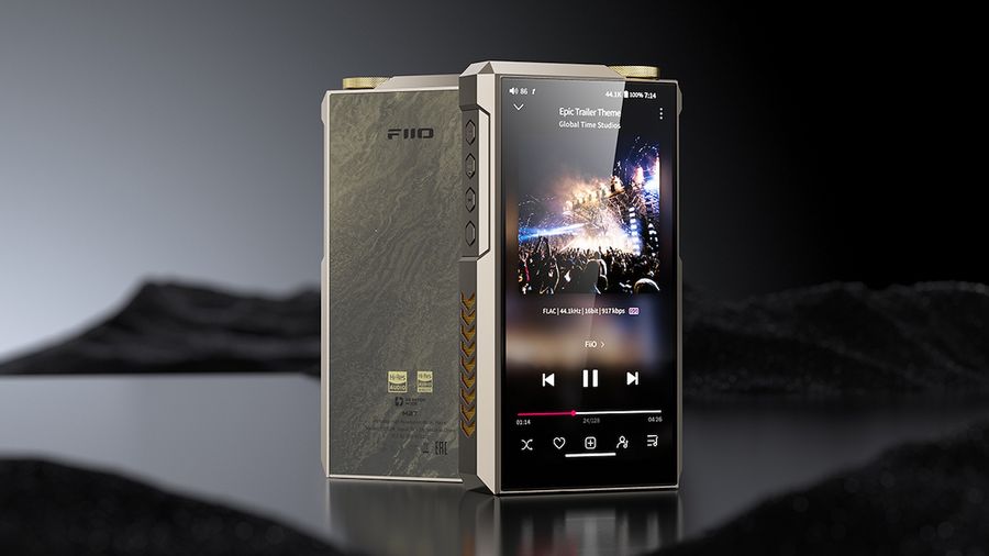 Baladeur audiophile FiiO M27 offrant une qualité sonore fidèle avec design portable.