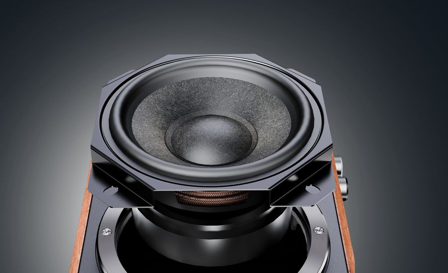 Haut-parleur en fibre de bois