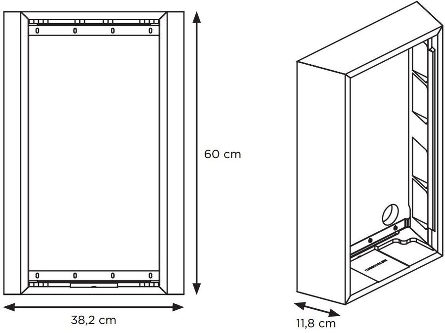 Dimensions kit de montage Focal 1000 IWSUB Utopia