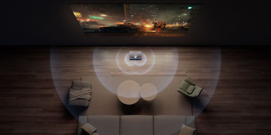 Barre de son Dolby Audio et DTS-HD intégrée au vidéoprojecteur Formovie Cinema Edge 