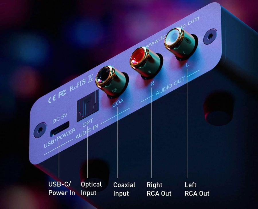 connectique Fosi Audio K5 PRO 