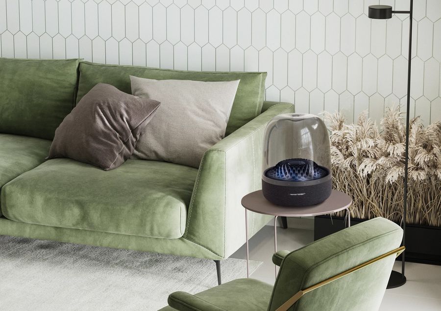 Mise en situation jeux de llumière Harman Kardon Aura Studio 4