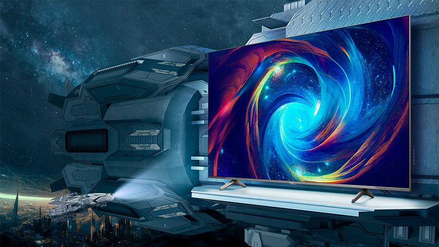 La télé géante Hisense 75E7NQ Pro est idéal pour jouer en 4K 144 fps. 