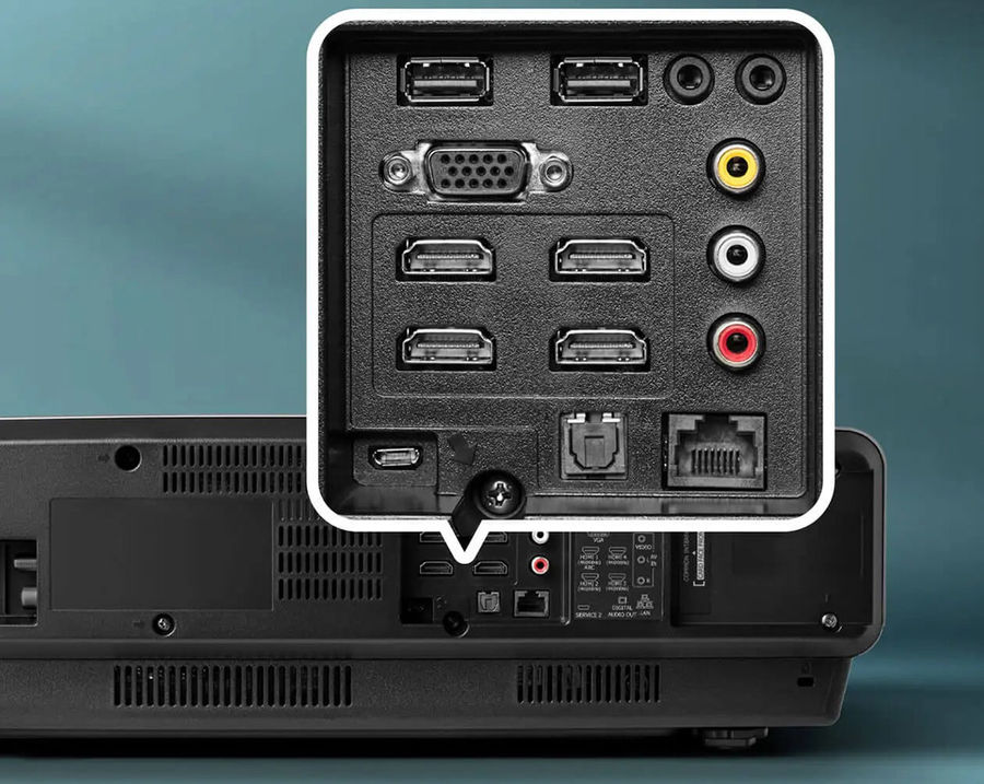 Hisense 100L5F Laser TV : HDMI x 4