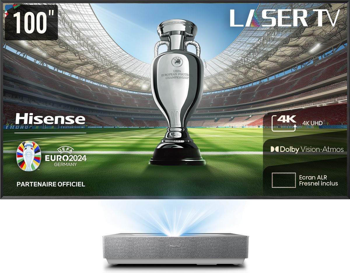 Vidéoprojecteurs Hisense 100L5HD Laser TV avec écran ALR fourni