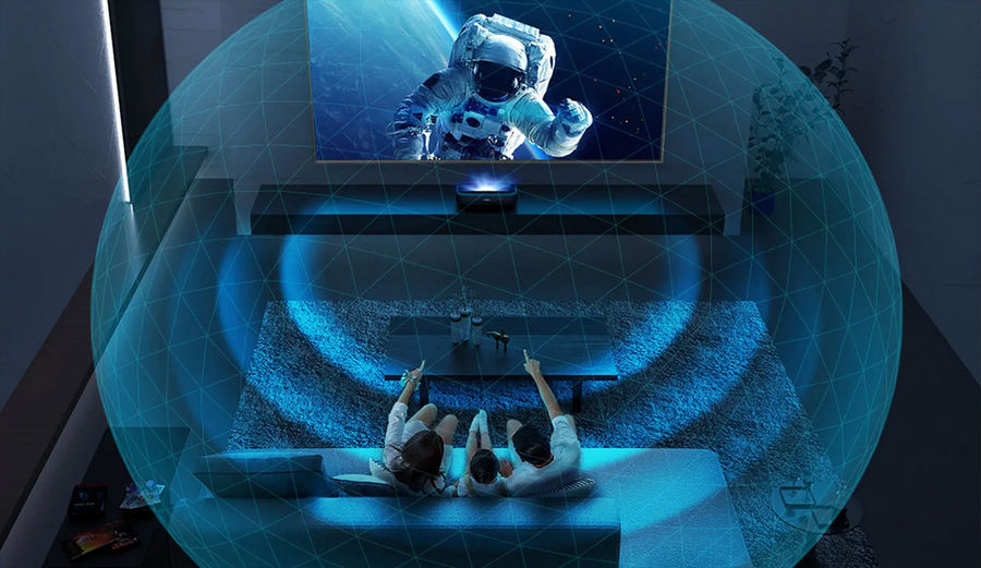 Hisense 100L9G-D12 Laser TV : son Dolby Atmos