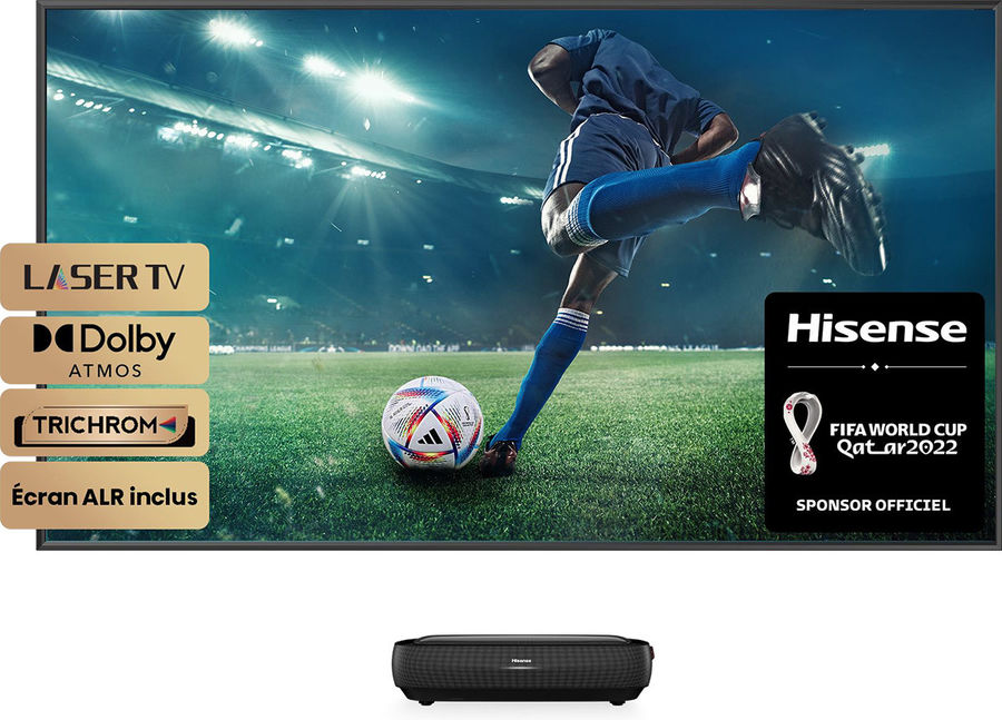 Hisense 100L9G-D12 Laser TV  : vid&eacute;oprojecteur + &eacute;cran anti-reflet