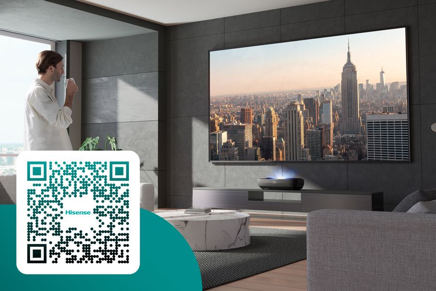 Hisense 100L9HD Laser TV : DLP 4K, lampe laser, écran inclus