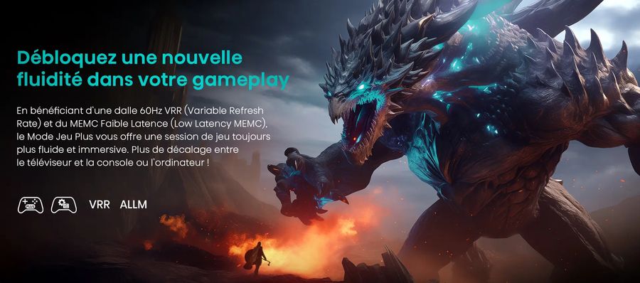  Hisense 43A7NQ : fonctions gaming