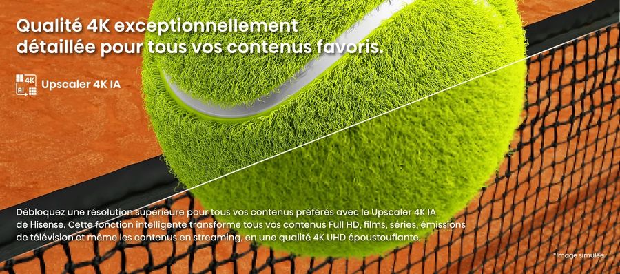  Hisense 43A7NQ : upscaling UHD 4K