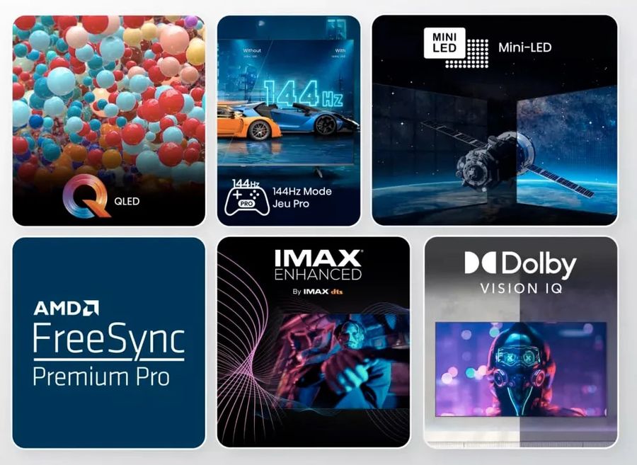 Le téléviseur Hisense 75U7NQ peut afficher une image en 4K HDR à 144 fps.