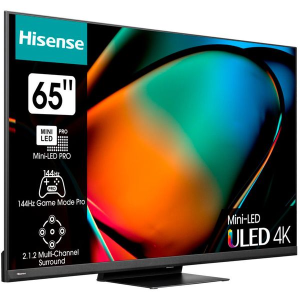 Hisense 65U8KQ : vue 3/4 gauche