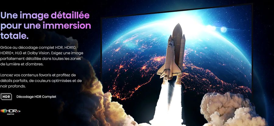Hisense 65U8NQ : HDR, Dolby Vision