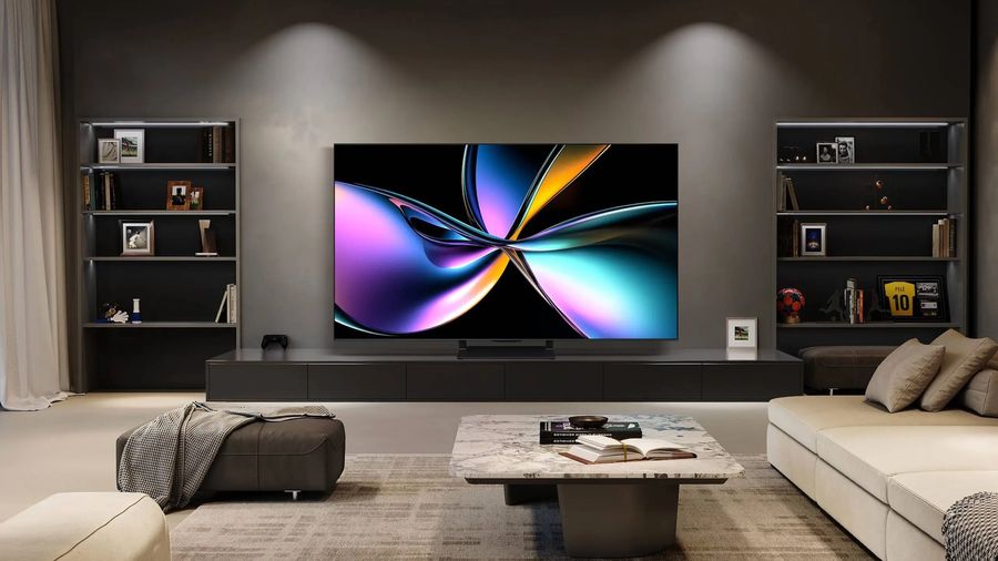  TV Hisense 75U7Q PRO 75 pouces Ultra HD Mini LED QLED avec taux de rafraîchissement 288 Hz et Dolby Atmos.