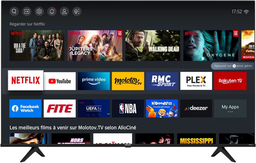 Hisense 85A6BG : Smart TV, Netflix, Prime Video