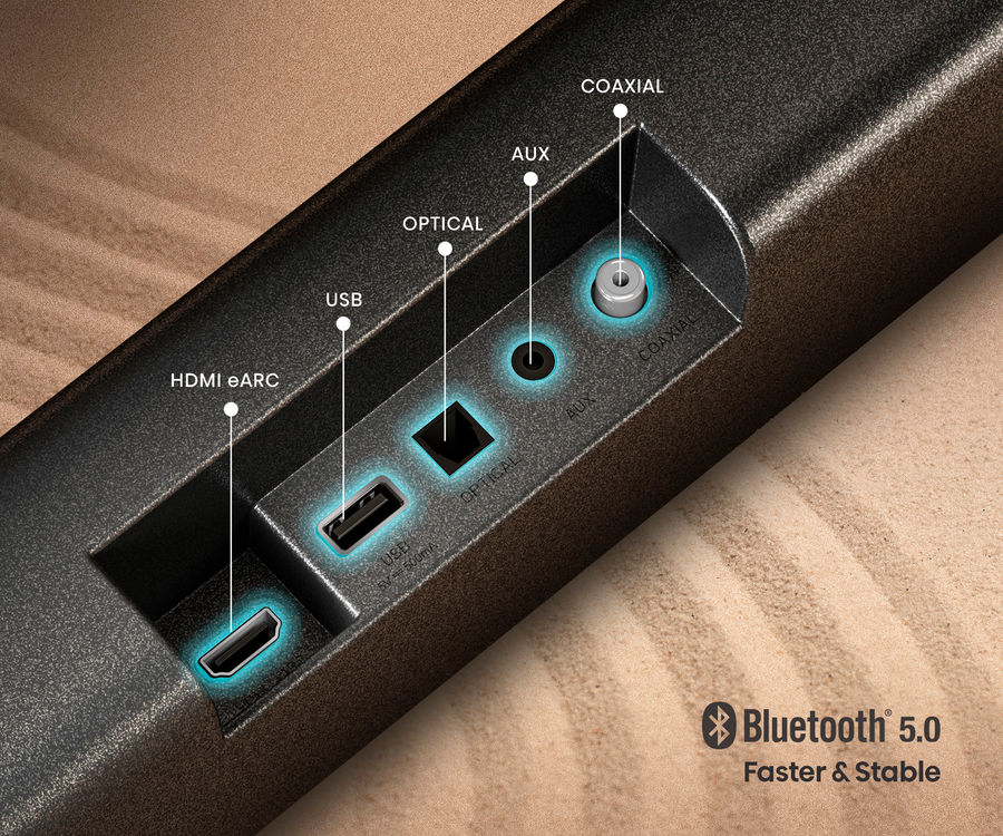 Barre de son Hisense AX3100G : vue connectique 