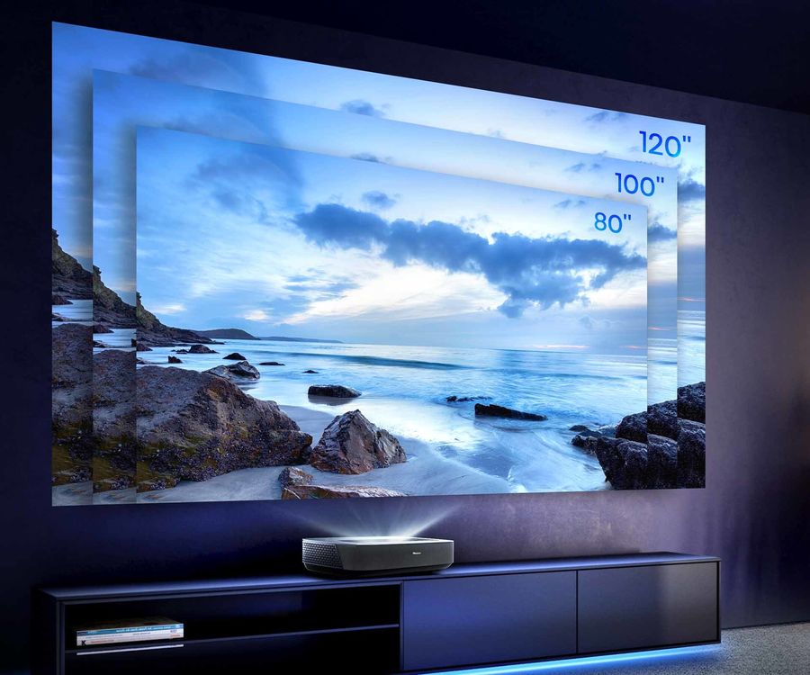 Hisense PL1 : tr&egrave;s grande image de 2 m &agrave; 3 m de diagonale