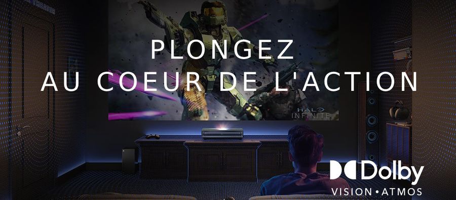 Le vidéoprojecteur courte focale Hisense PL2 prend en charge les formats HDR10, HDR10+ et Dolby Vision.