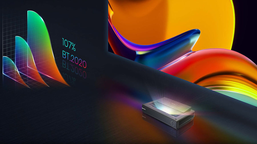 Hisense PX1-PRO : large espace colorim&eacute;trique